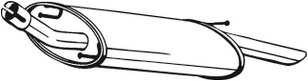 Silenziatore posteriore - 154-955 BOSAL