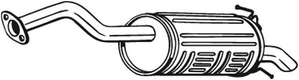 Silenziatore posteriore - 163-055 BOSAL