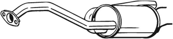 Silenziatore posteriore - 163-057 BOSAL