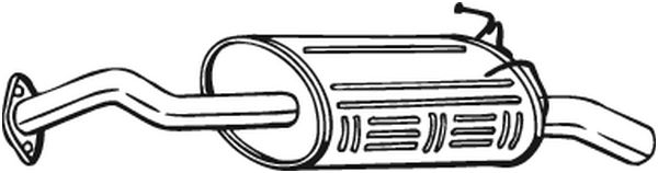 Silenziatore posteriore - 163-063 BOSAL