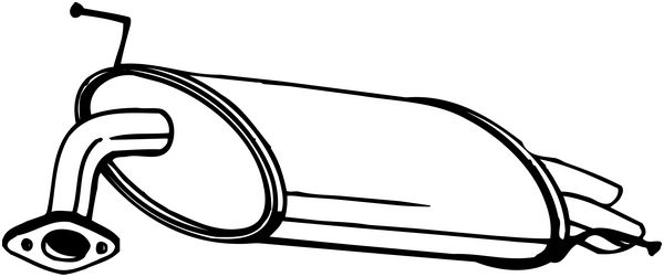 Silenziatore posteriore - 163-161 BOSAL