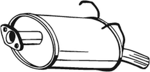 End Silencer - 163-197 BOSAL
