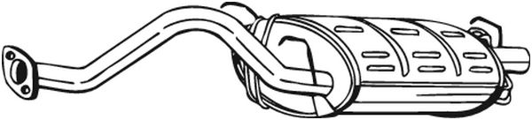 Endschalldämpfer - 163-349 BOSAL