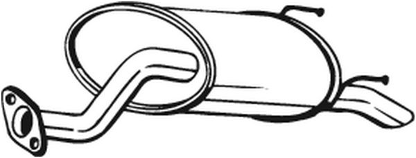 End Silencer - 163-395 BOSAL