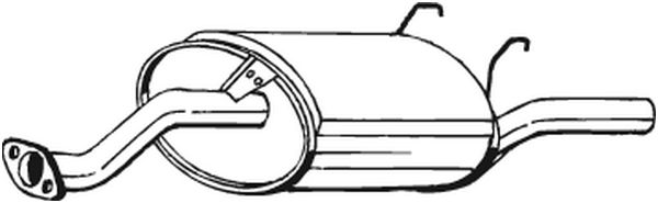 End Silencer - 163-727 BOSAL