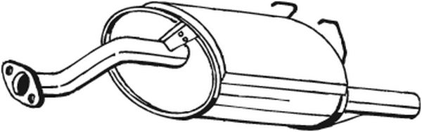 Silenziatore posteriore - 163-729 BOSAL