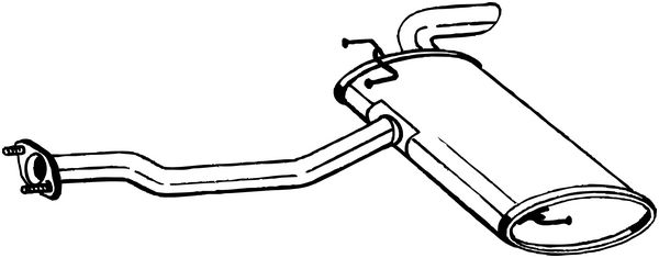 Silenziatore posteriore - 169-221 BOSAL