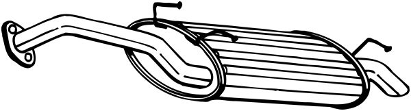 Silenziatore posteriore - 165-153 BOSAL