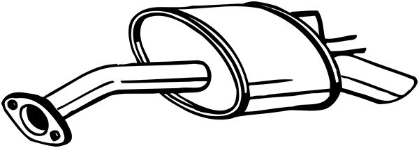 Silenziatore posteriore - 165-285 BOSAL
