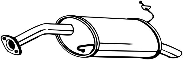 End Silencer - 165-287 BOSAL