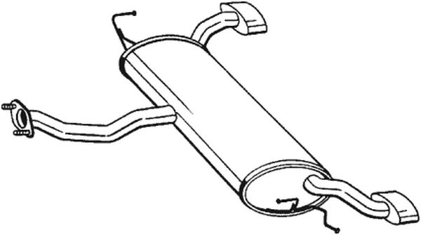 Silenziatore posteriore - 165-003 BOSAL