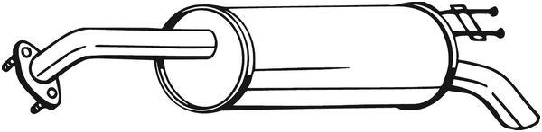 Silenziatore posteriore - 169-041 BOSAL