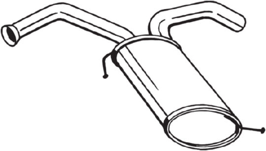 End Silencer - 169-075 BOSAL
