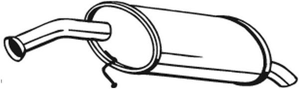 Silenziatore posteriore - 169-217 BOSAL
