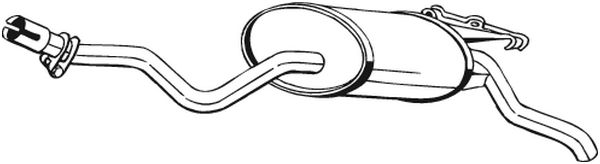 Silenziatore posteriore - 279-349 BOSAL