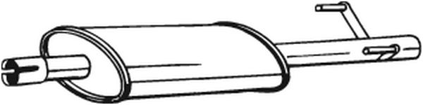 Middle Silencer - 175-413 BOSAL