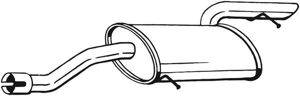 Silenziatore posteriore - 175-441 BOSAL