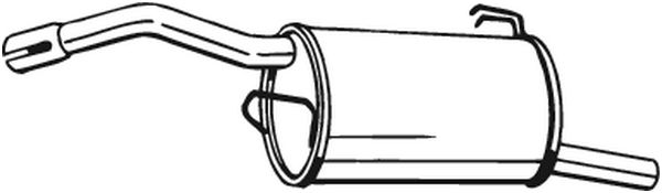 Silenziatore posteriore - 177-673 BOSAL