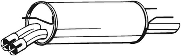 End Silencer - 185-713 BOSAL