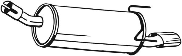 Silenziatore posteriore - 185-133 BOSAL