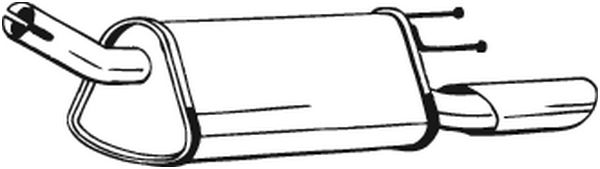 Silenziatore posteriore - 185-371 BOSAL