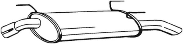 End Silencer - 185-321 BOSAL