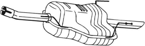 Silenziatore posteriore - 185-481 BOSAL