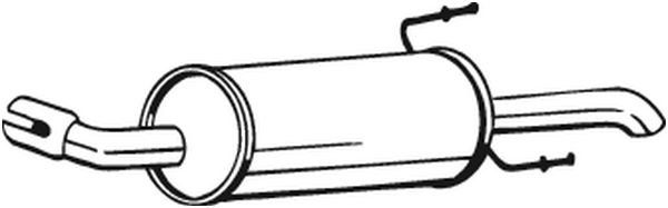 Silenziatore posteriore - 185-473 BOSAL