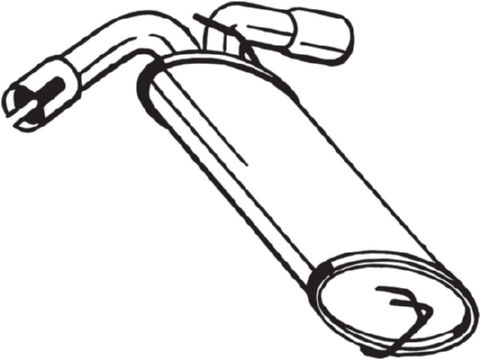 Silenziatore posteriore - 185-495 BOSAL