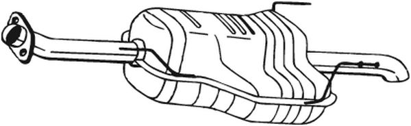 Silenziatore posteriore - 185-457 BOSAL