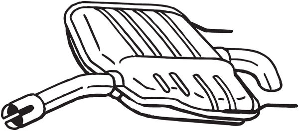 End Silencer - 185-569 BOSAL