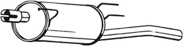 Silenziatore posteriore - 185-637 BOSAL