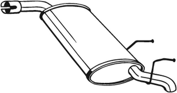 Silenziatore posteriore - 185-665 BOSAL