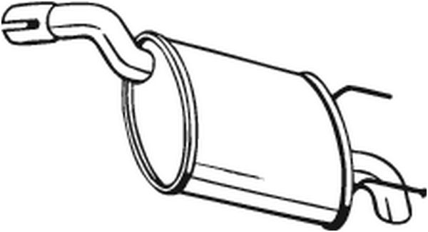 Silenziatore posteriore - 185-677 BOSAL