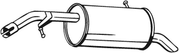 Silenziatore posteriore - 190-057 BOSAL