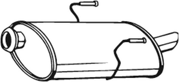 Silenziatore posteriore - 190-275 BOSAL