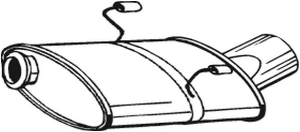 Silenziatore posteriore - 190-317 BOSAL