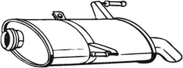 Silenziatore posteriore - 190-875 BOSAL
