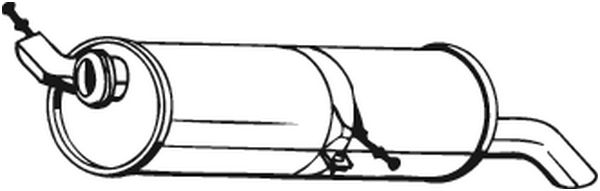 Silenziatore posteriore - 190-153 BOSAL