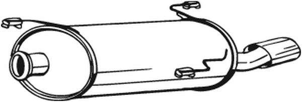 Silenziatore posteriore - 190-693 BOSAL