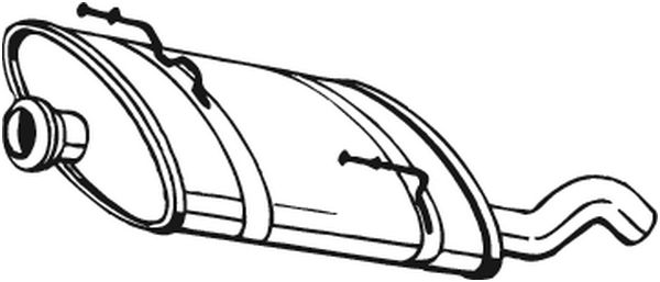Silenziatore posteriore - 190-873 BOSAL