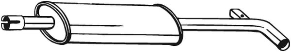 Middle Silencer - 200-021 BOSAL