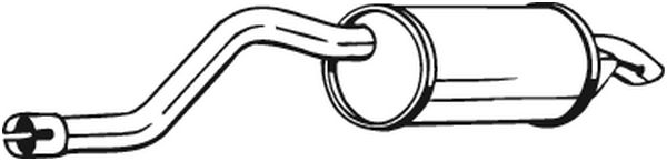 Silenziatore posteriore - 200-081 BOSAL