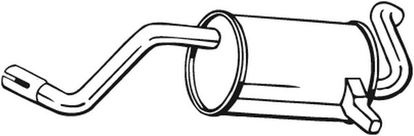 Silenziatore posteriore - 200-045 BOSAL