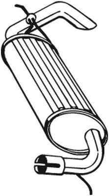 galinis duslintuvas - 211-393 BOSAL
