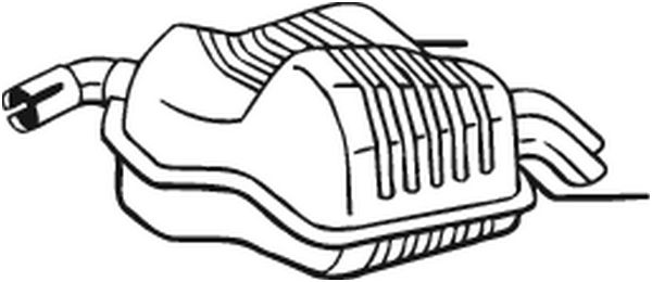Silenziatore posteriore - 215-003 BOSAL