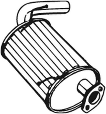 Silenziatore posteriore - 219-165 BOSAL