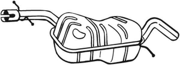 Middle Silencer - 220-013 BOSAL