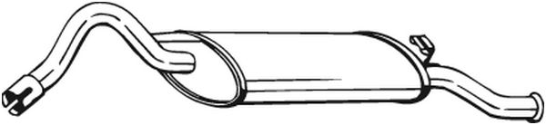 End Silencer - 220-651 BOSAL