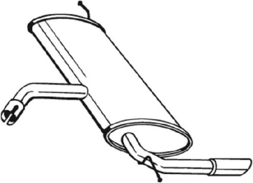 Silenziatore posteriore - 227-039 BOSAL